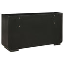 Leandro 4-piece Queen Bedroom Set Burnished Black