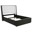 Leandro 55-inch Queen Wingback Bed Burnished Black