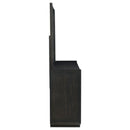 Leandro 8-drawer Bedroom Dresser with Mirror Burnished Black