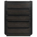 Leandro 5-drawer Bedroom Chest of Drawers Burnished Black