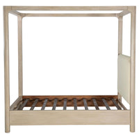 Solano 85-inch Eastern King Canopy Bed Weathered Mango
