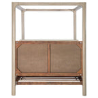 Solano 85-inch Eastern King Canopy Bed Weathered Mango