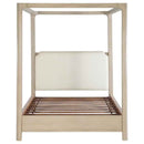 Solano 85-inch Queen Canopy Bed Weathered Mango