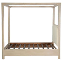 Solano 85-inch Queen Canopy Bed Weathered Mango