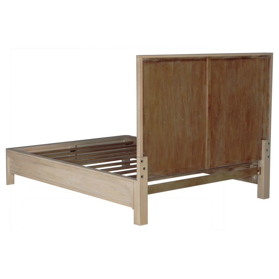 Home & Sleep Outlet - Solano 56-inch Queen Panel Bed Weathered Mango