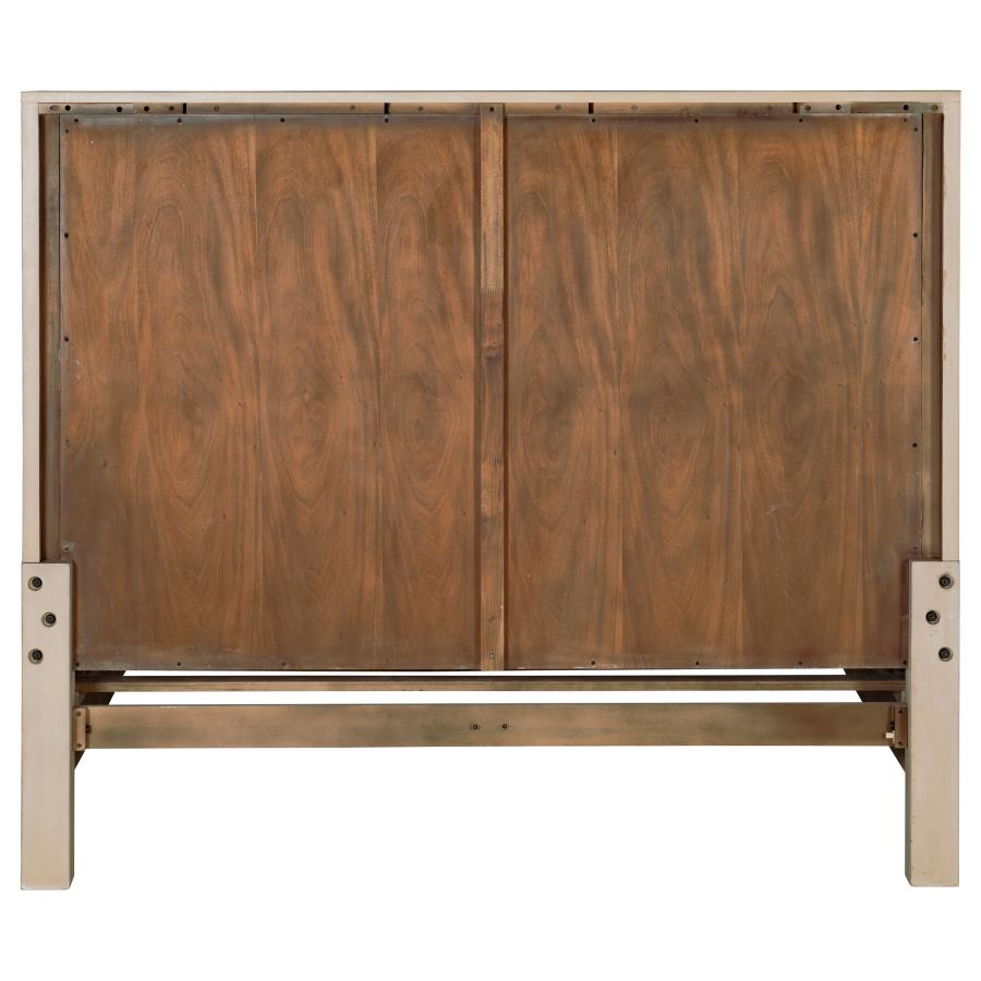 Home & Sleep Outlet - Solano 56-inch Queen Panel Bed Weathered Mango