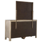 Solano 9-drawer Bedroom Dresser with Mirror Weathered Mango