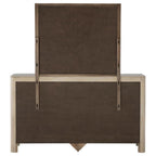 Solano 9-drawer Bedroom Dresser with Mirror Weathered Mango