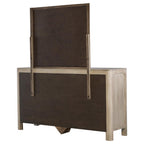 Solano 9-drawer Bedroom Dresser with Mirror Weathered Mango