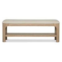 Solano 52-inch Bedroom Bed End Bench Weathered Mango