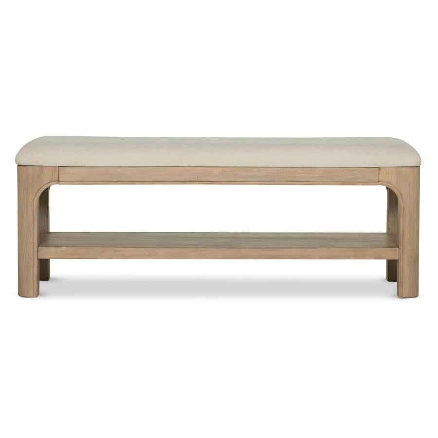 Solano 52-inch Bedroom Bed End Bench Weathered Mango