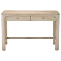 Solano 2-drawer Makeup Table Vanity Desk Weathered Mango