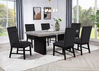 SEBASTIAN 2225-5P/2225BK (6-Piece Dining Set)