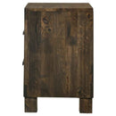 Woodmont 2-drawer Nightstand Rustic Golden Brown