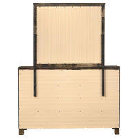 Woodmont 8-drawer Dresser with Mirror Rustic Golden Brown