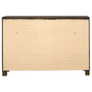 Woodmont 8-drawer Dresser Rustic Golden Brown