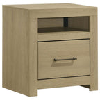 Home & Sleep Outlet - Hendricks 4-piece Queen Bedroom Set Light Oak