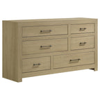 Home & Sleep Outlet - Hendricks 4-piece Queen Bedroom Set Light Oak