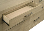 Home & Sleep Outlet - Hendricks 4-piece Queen Bedroom Set Light Oak