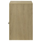 Home & Sleep Outlet - Hendricks 1-drawer Nightstand Bedside Table with Cubby Light Oak