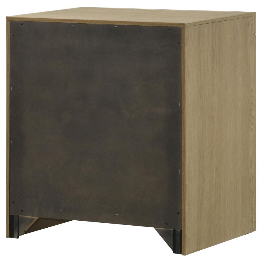 Home & Sleep Outlet - Hendricks 1-drawer Nightstand Bedside Table with Cubby Light Oak