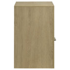Home & Sleep Outlet - Hendricks 1-drawer Nightstand Bedside Table with Cubby Light Oak