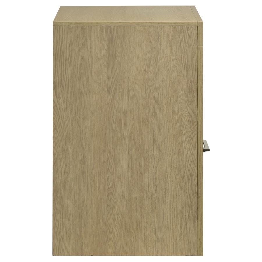 Home & Sleep Outlet - Hendricks 1-drawer Nightstand Bedside Table with Cubby Light Oak