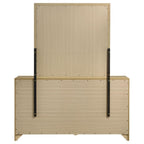 Home & Sleep Outlet - Hendricks 6-drawer Bedroom Dresser and Mirror Light Oak