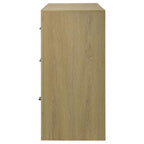 Home & Sleep Outlet - Hendricks 6-drawer Bedroom Dresser Storage Cabinet Light Oak