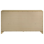 Home & Sleep Outlet - Hendricks 6-drawer Bedroom Dresser Storage Cabinet Light Oak