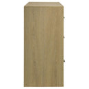 Hendricks 6-drawer Bedroom Dresser Storage Cabinet Light Oak