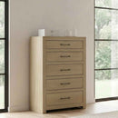 Hendricks 5-drawer Bedroom Chest of Drawers Light Oak