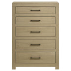 Home & Sleep Outlet - Hendricks 5-drawer Bedroom Chest of Drawers Light Oak