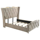 Lorient 5-piece Queen Bedroom Set Ivory and Camel