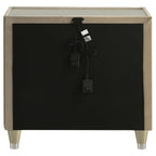 Home & Sleep Outlet - Lorient 2-drawer LED Nightstand with USB Ivory and Camel