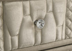 Home & Sleep Outlet - Lorient 8-drawer LED Dresser with Mirror Ivory and Camel