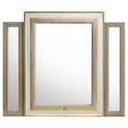 Home & Sleep Outlet - Lorient LED Dresser Mirror Ivory and Camel