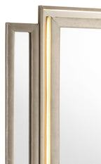 Home & Sleep Outlet - Lorient LED Dresser Mirror Ivory and Camel