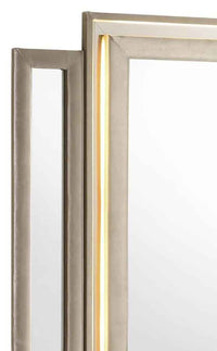 Lorient LED Dresser Mirror Ivory and Camel