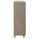 Lorient 5-drawer LED Chest of Drawers Ivory and Camel
