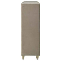 Lorient 5-drawer LED Chest of Drawers Ivory and Camel