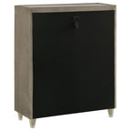 Home & Sleep Outlet - Lorient 5-drawer LED Chest of Drawers Ivory and Camel