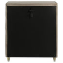 Lorient 5-drawer LED Chest of Drawers Ivory and Camel