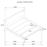Stillwater Eastern King Platform Bed