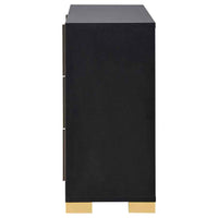 Marceline 6-drawer Dresser Black