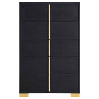Marceline 5-drawer Bedroom Chest Black