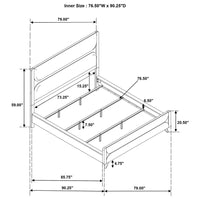 Bennett 4-piece California King Bedroom Set Light Oak