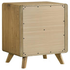Home & Sleep Outlet - Bennett 2-drawer Bedroom Nightstand Bedside Table Light Oak