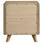 Home & Sleep Outlet - Bennett 2-drawer Bedroom Nightstand Bedside Table Light Oak