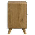 Home & Sleep Outlet - Bennett 2-drawer Bedroom Nightstand Bedside Table Light Oak